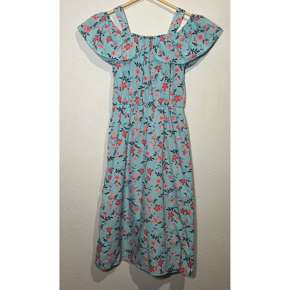 Lily Bleu girls size 7 polyester floral dress - Picture 4 of 4